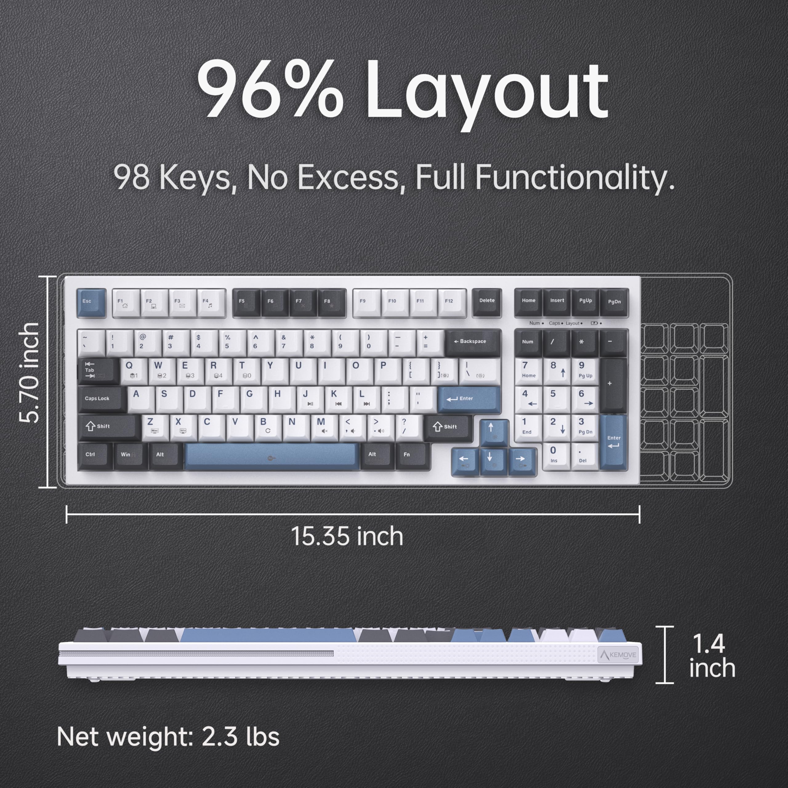Amazon | KEMOVE K98SE メカニカルゲーミングキーボード 98キーLED Amazon | KEMOVE K98SE メカニカルゲーミングキーボード 98キーLED